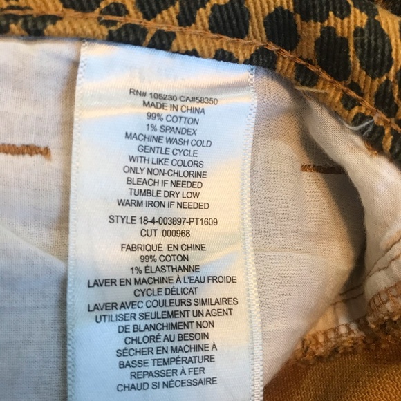 Current/Elliott Stiletto High-Rise Leopard Jeans - Picture 8 of 8